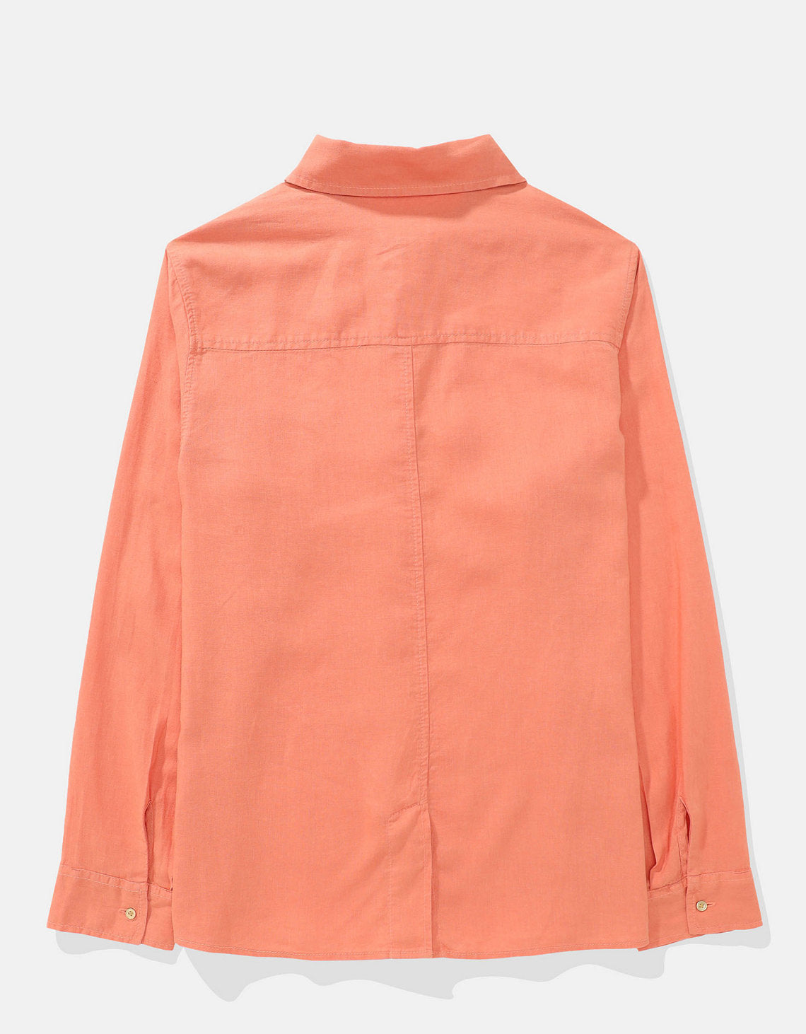 Camisa manga larga de botones de mujer AE - Naranja 0355_6127_800_b