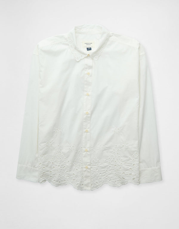 Camisa Manga Larga Ae - Blanco