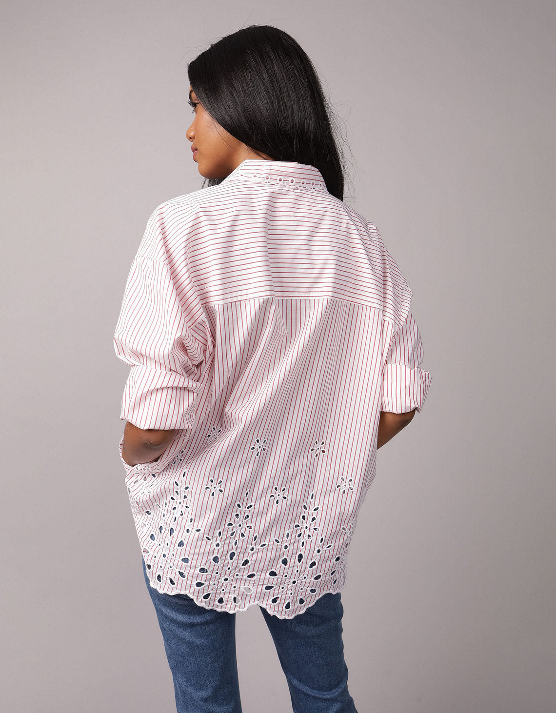 Camisa con Bordado Ae - Rojo 0355_6461_600_ob