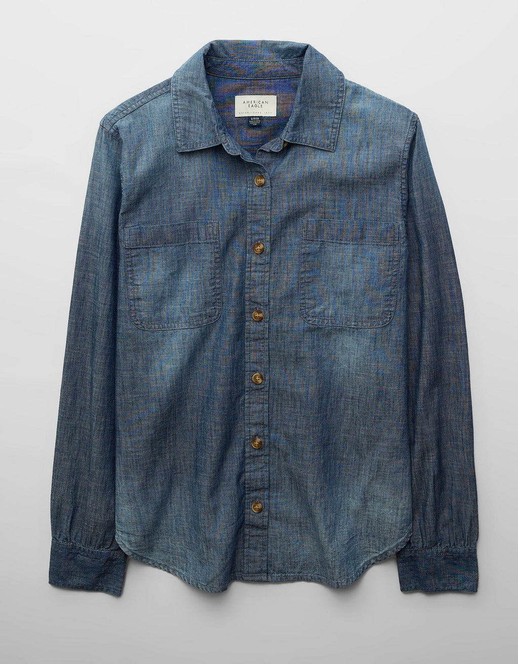 Camisa de manga larga con botones Ae - Generico 0355_6742_896_f