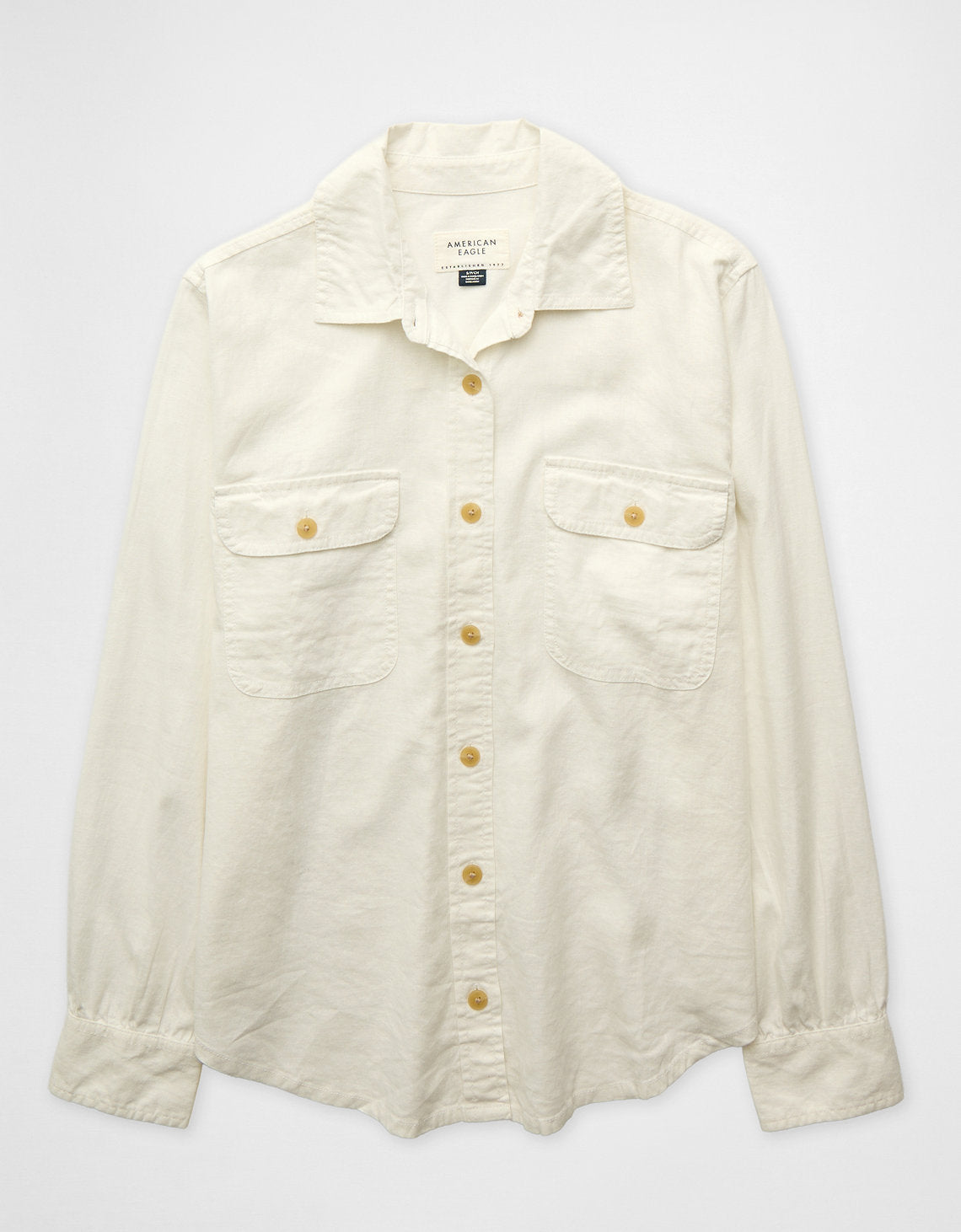 Camisa en Lino con Botones Ae - Blanco 0355_6743_139_f
