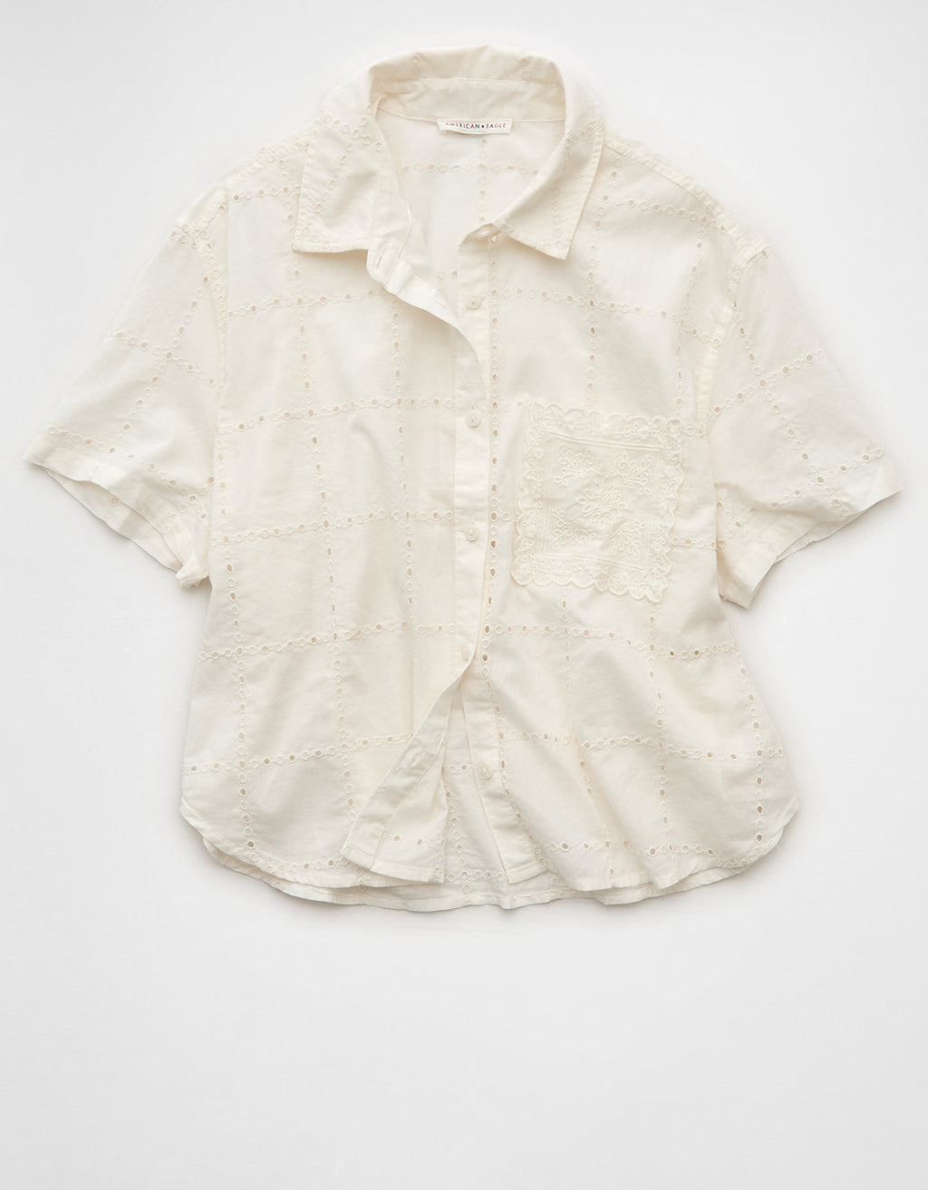 Camisa Cabana Bordada Ae - Generico 0355_6796_131_f