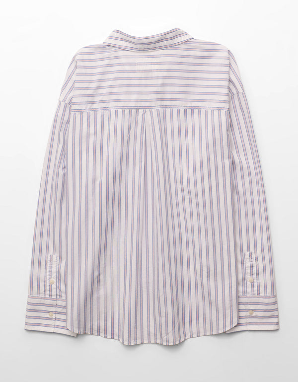 Camisa de popelina con botones Ae - Blanco