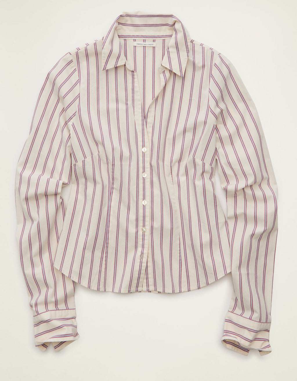 Camisa ajustada con botones. - Morado 0355_6905_669_f