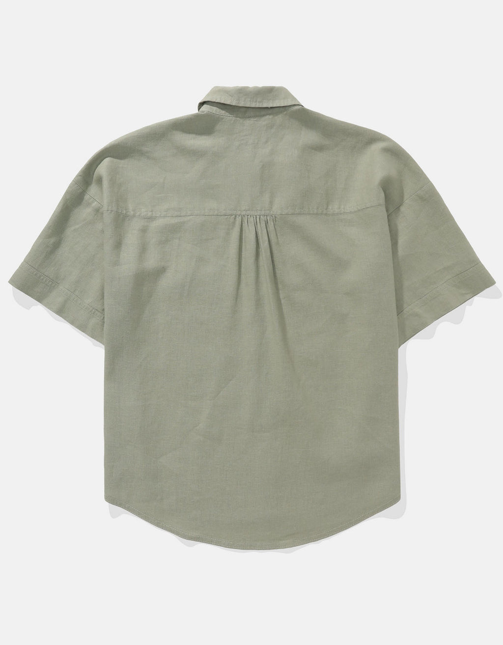 Camisa de Lino con Botones y Manga Corta para Mujer - Generico 0358_6065_341_b