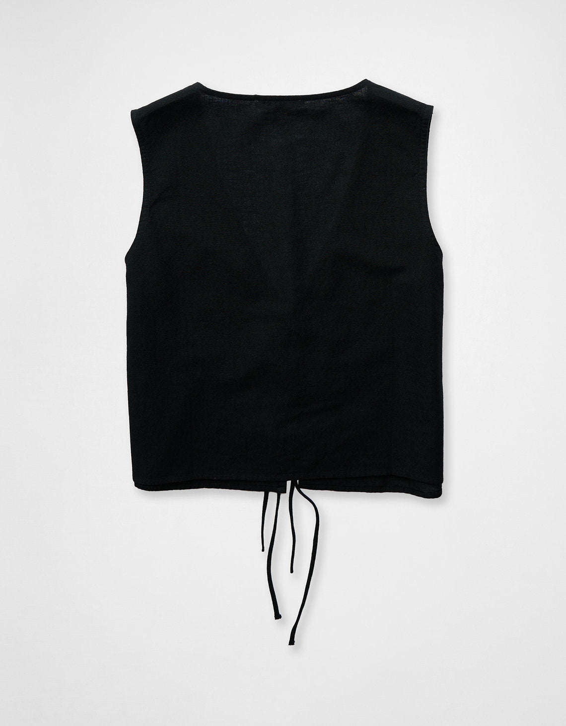 Chaleco acolchado delantero con cremallera. - Negro 0358_6314_001_b