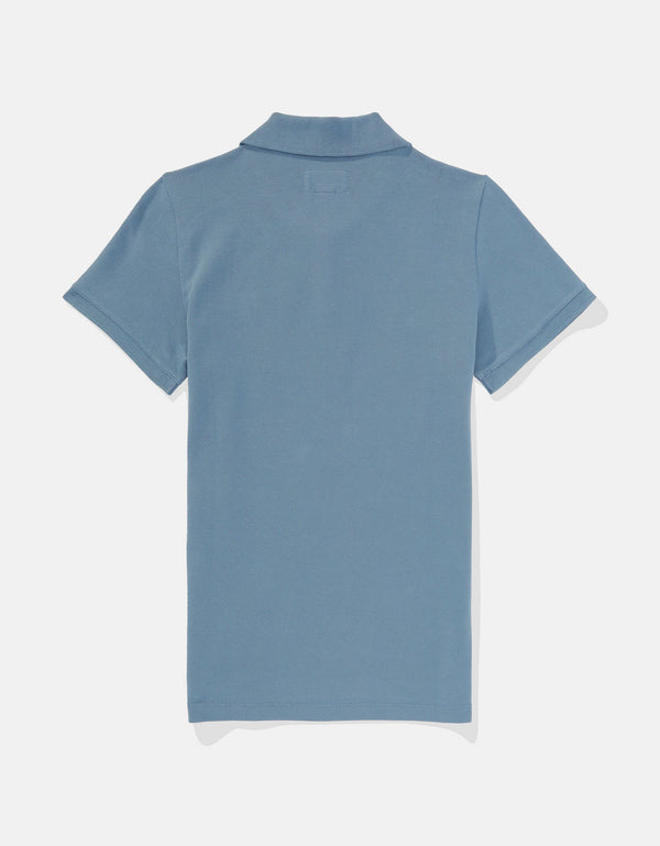 Camiseta Tipo Polo Clásica Ae - Azul