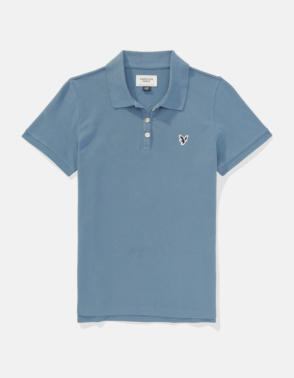 Camiseta Tipo Polo Clásica Ae - Azul 0364_9899_400_f