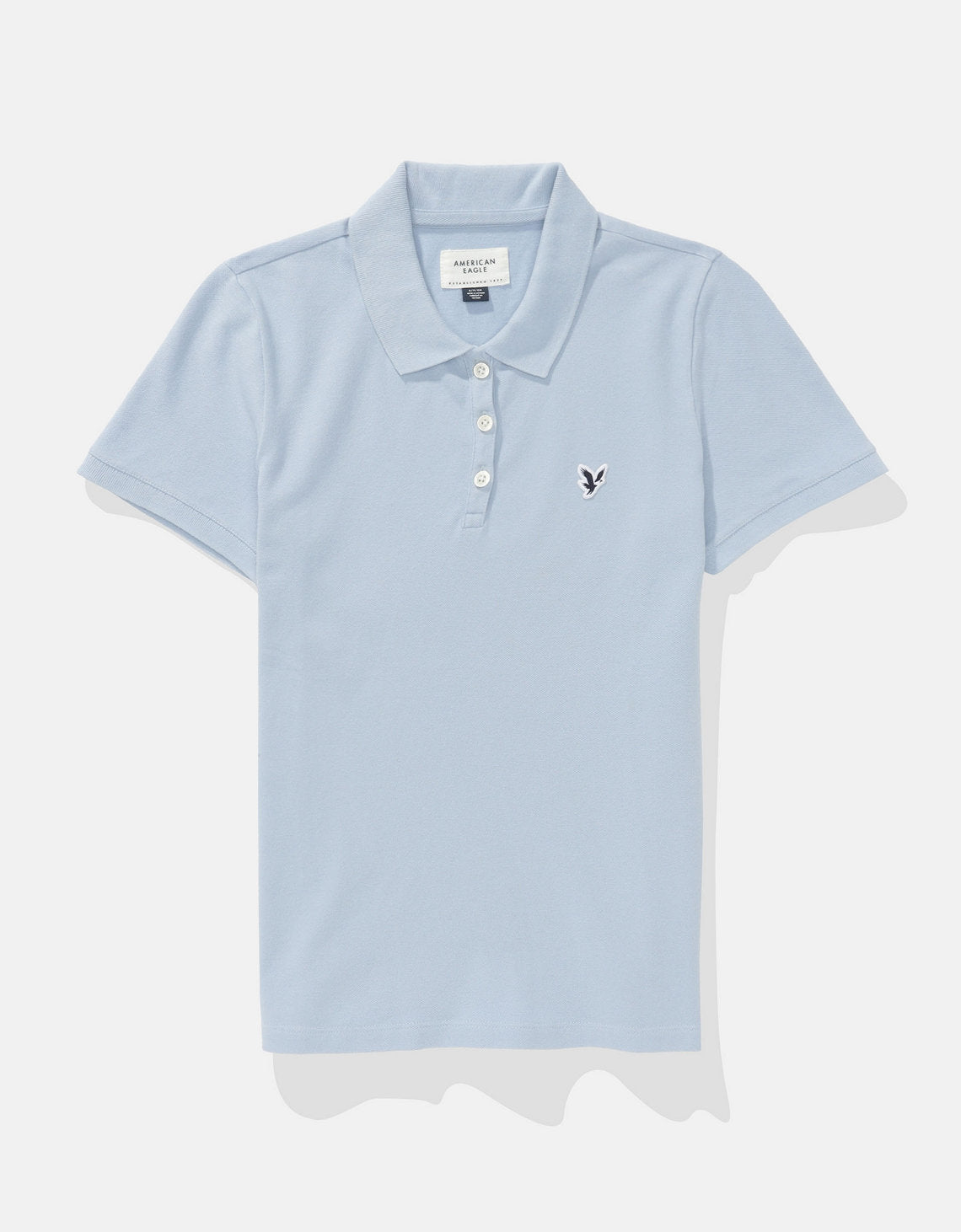 Camiseta Tipo Polo Clásica Ae - Azul 0364_9899_401_f