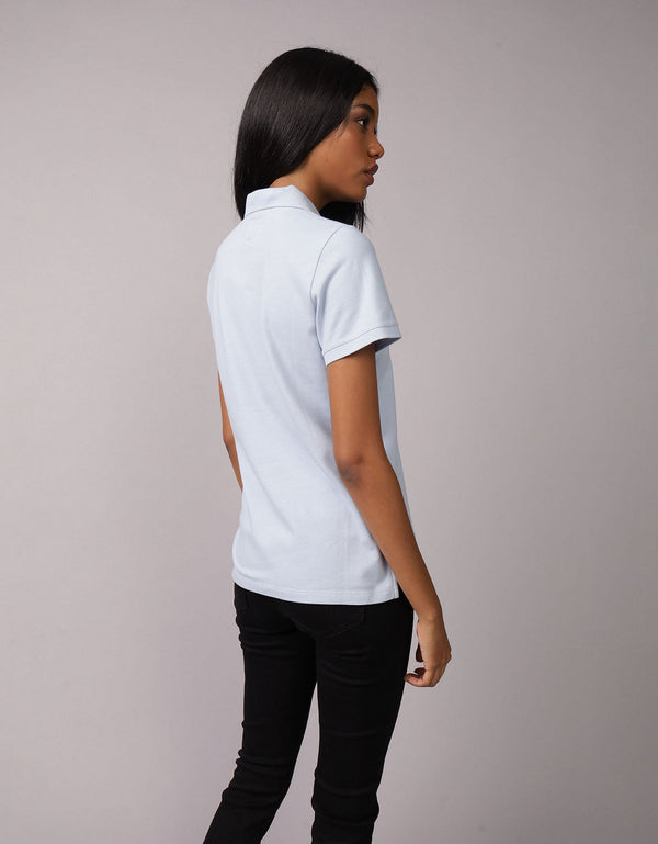 Camiseta Tipo Polo Clásica Ae - Azul
