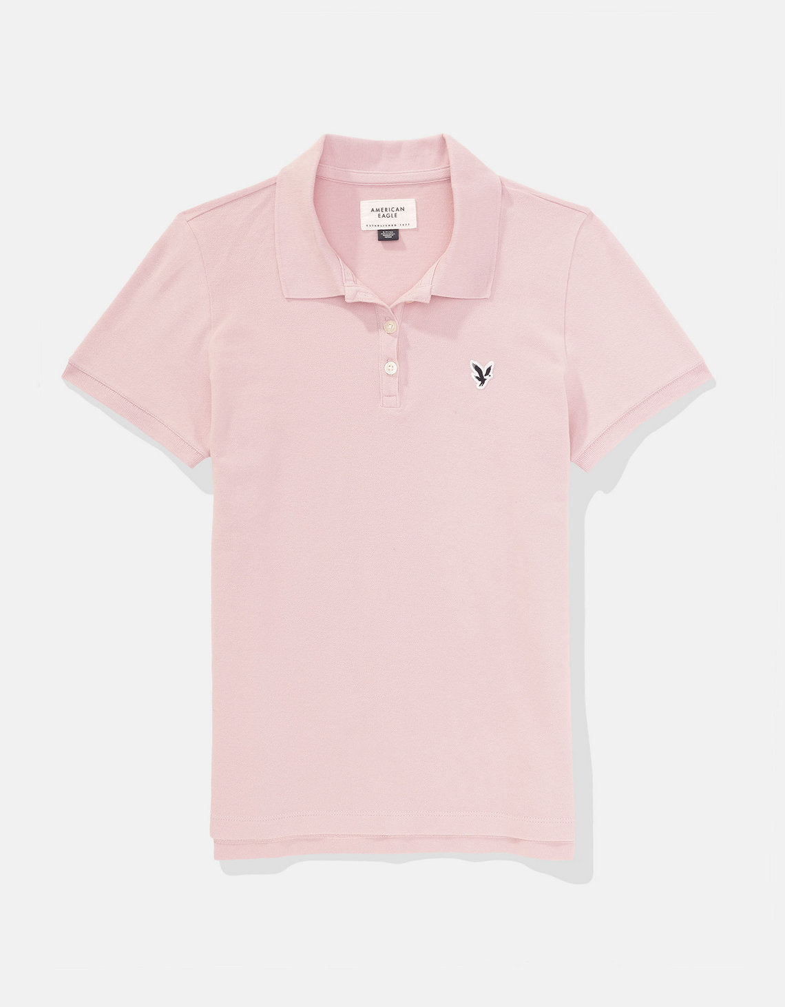 Camiseta Tipo Polo Clásica Ae - Rosa 0364_9899_615_f