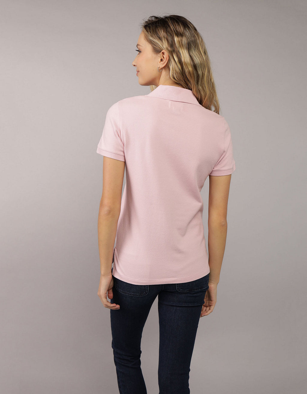 Camiseta Tipo Polo Clásica Ae - Rosa 0364_9899_615_ob