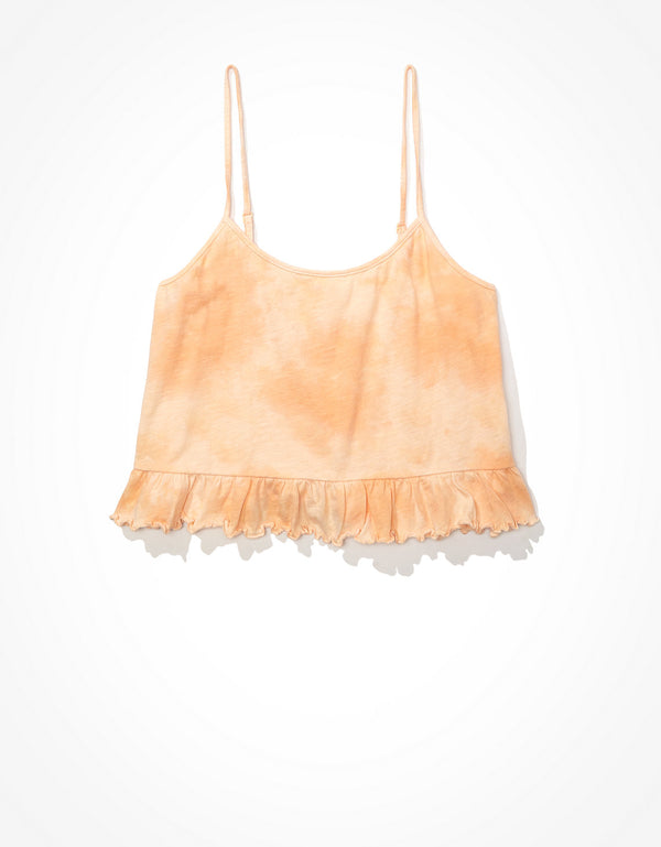Camiseta Ae, cuello alto - Naranja
