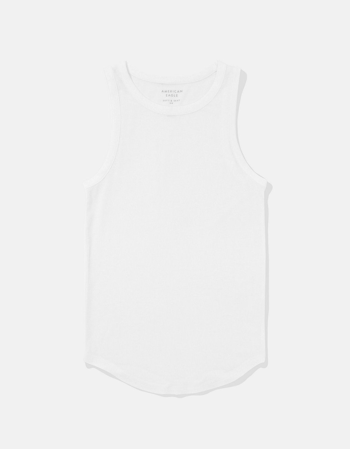 Blusa AE cuello redondo sin mangas para mujer - Blanco 0366_5718_100_f