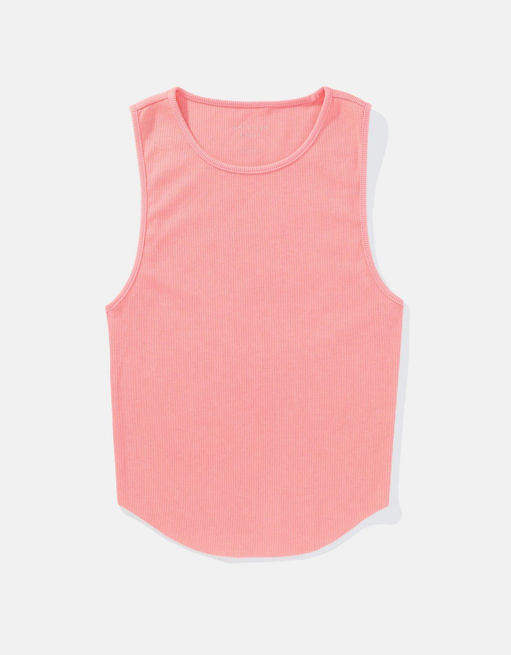 Camiseta Ae acanalada, afelpada - Rosa 0366_5938_199_f
