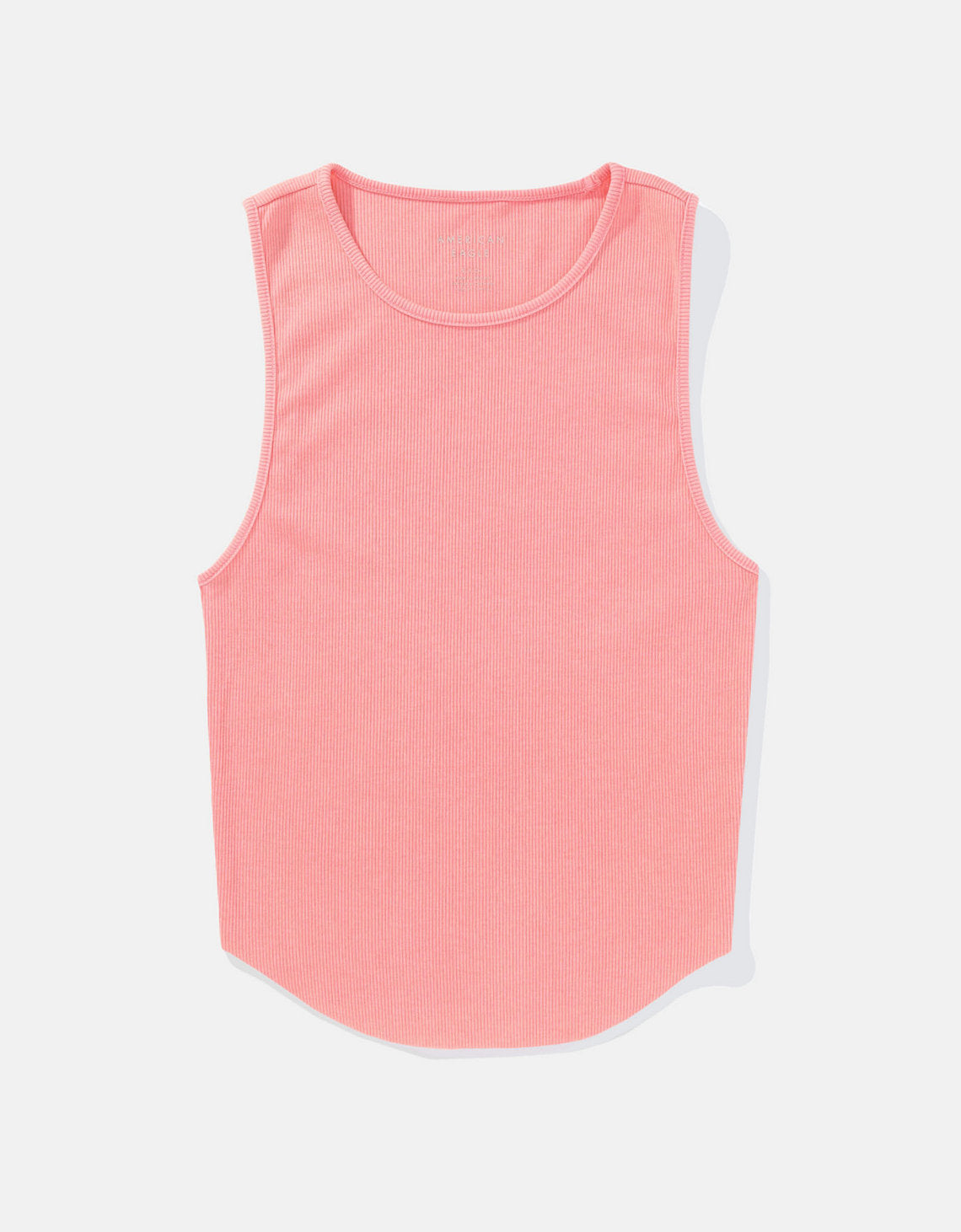 Camiseta Ae acanalada, afelpada - Rosa 0366_5938_199_f