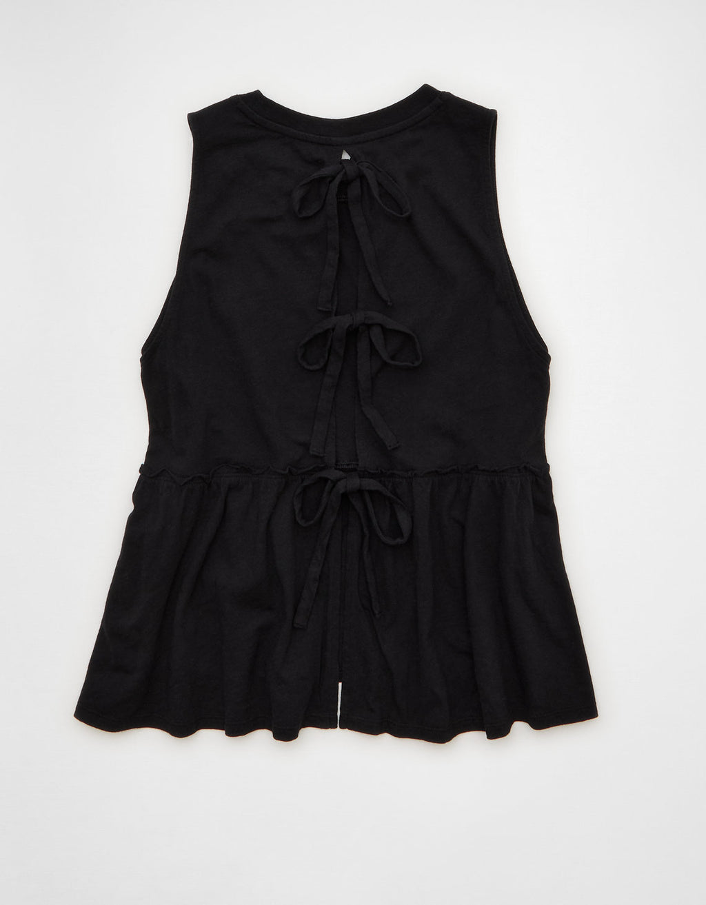 Top de tirantes estilo babydoll con lazo en la espalda Ae Sunchaser - Negro 0366_6448_073_b