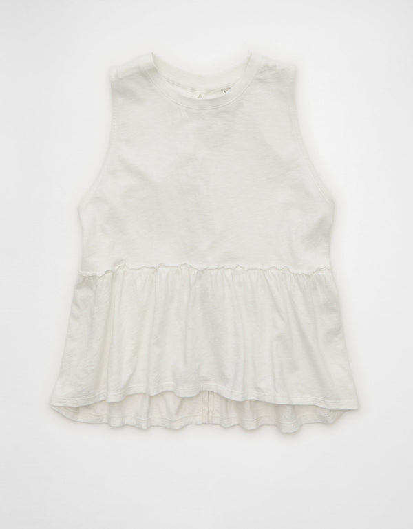 Top de tirantes estilo babydoll con lazo en la espalda Ae Sunchaser - Blanco