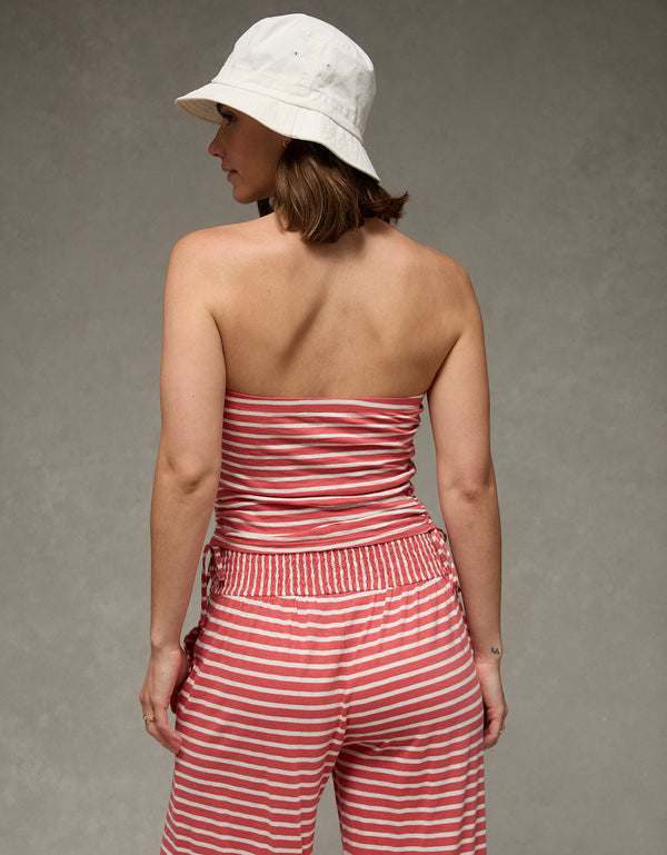 Top de tubo fruncido Ae Sunchaser - Rojo
