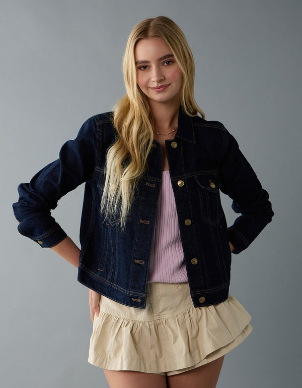 Chaqueta Clásica en Denim para Mujer - Azul