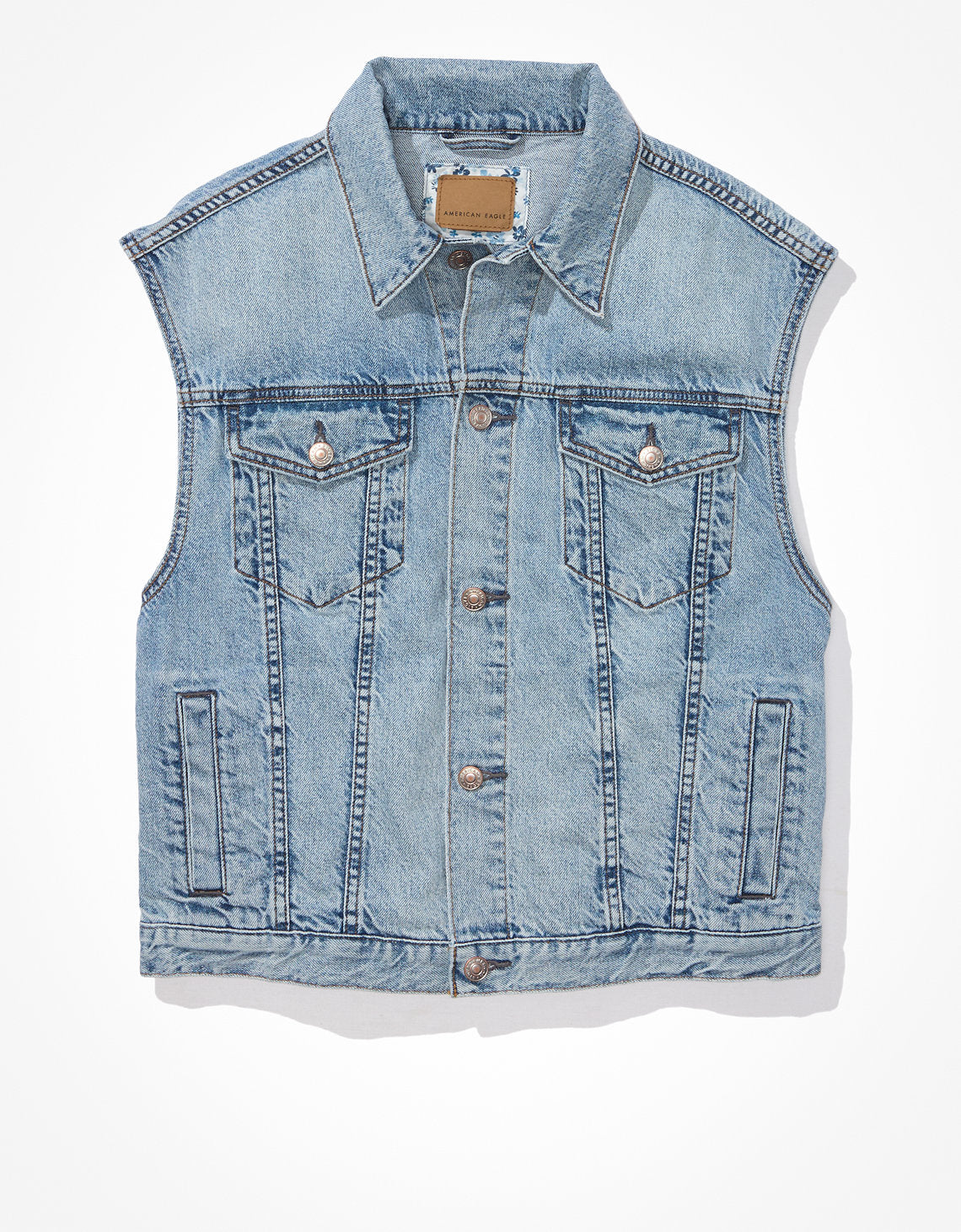 Chaleco AE clásico en denim - Generico 0383_3380_915_f