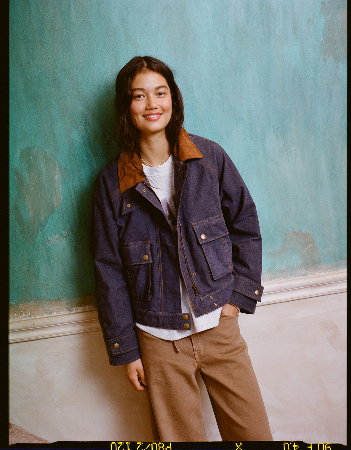 Chaqueta Utility Cropped Ae - Azul 0387_3753_540_l1