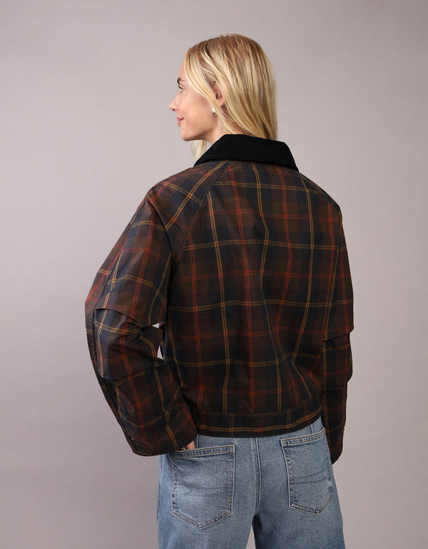 Chaqueta Utility Recortada Ae - Azul