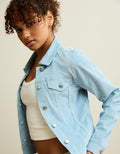Chaqueta de Corderoy Encogida Ae - Azul 0387_3823_401_of