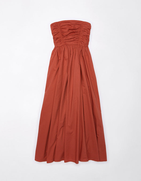 Vestido con hombros descubiertos Aeo Soft & Sexy - Café