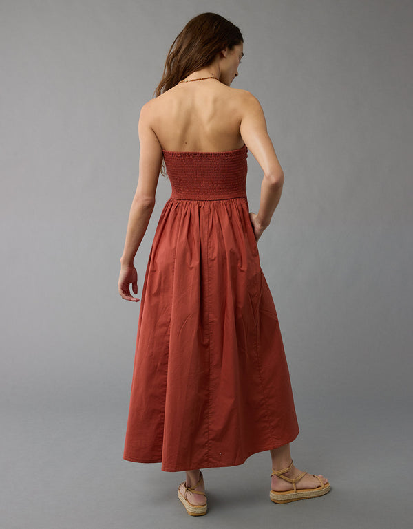 Vestido con hombros descubiertos Aeo Soft & Sexy - Café