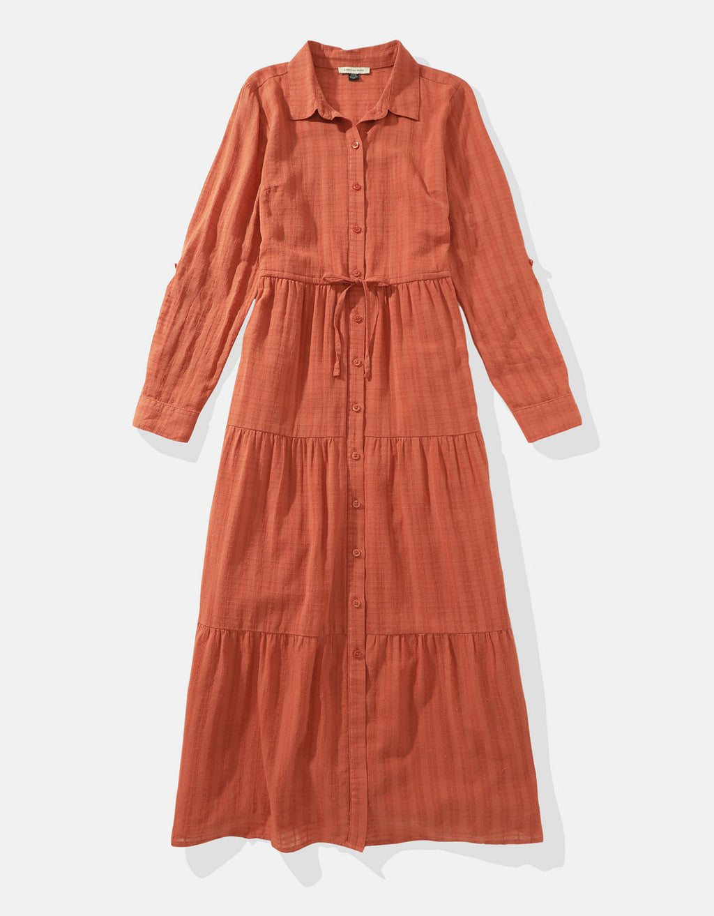 Vestido tipo Camisa manga larga de Mujer AE - Café 0395_7949_026_f