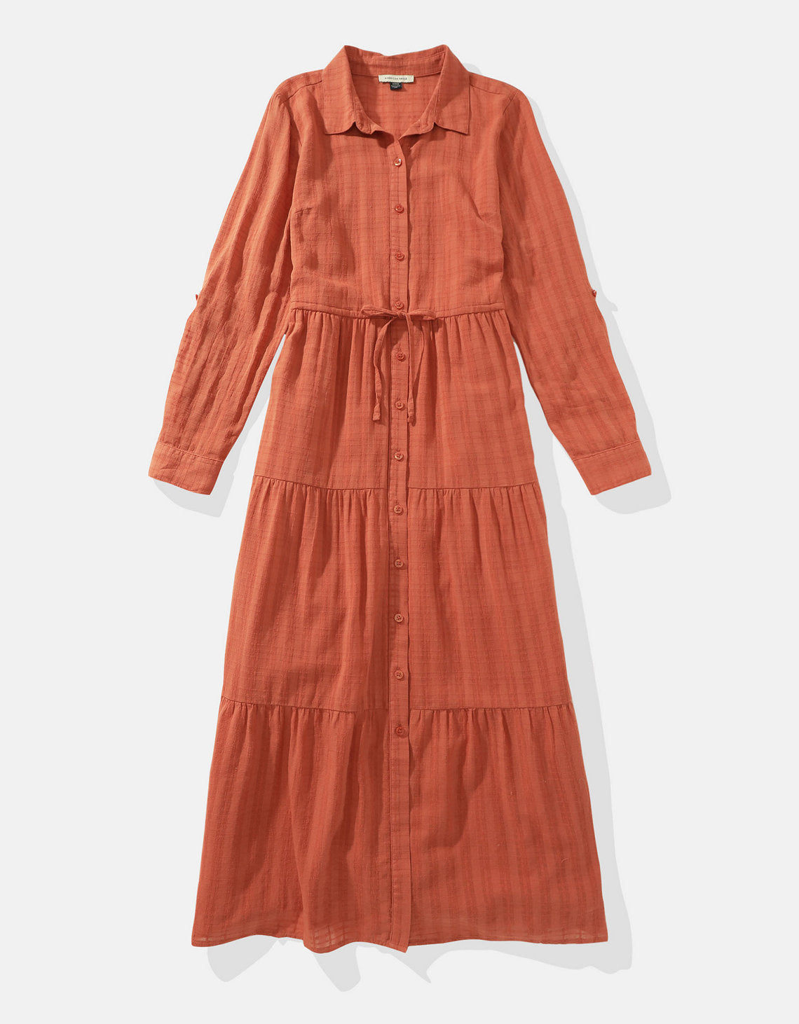 Vestido tipo Camisa manga larga de Mujer AE - Café 0395_7949_026_f