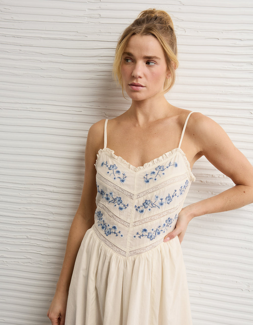 Vestido Midi con Encaje Ae Bella - Generico 0395_9037_131_d2