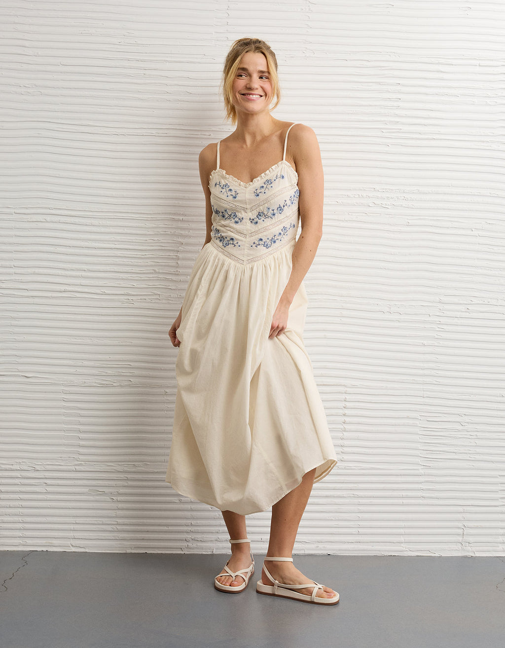 Vestido Midi con Encaje Ae Bella - Generico 0395_9037_131_of