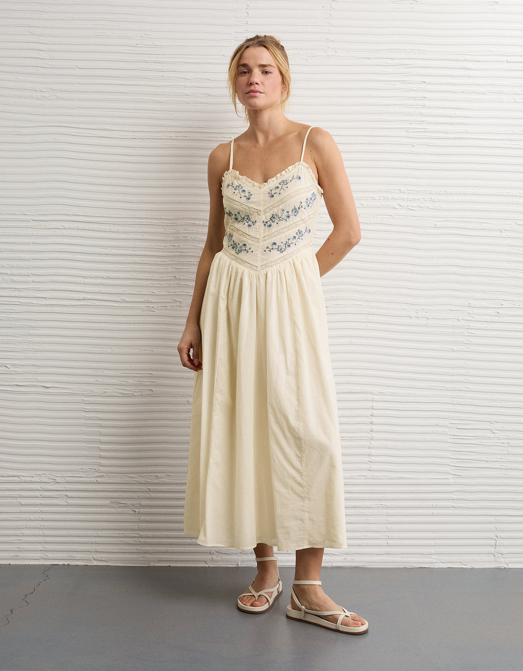 Vestido Midi con Encaje Ae Bella - Generico 0395_9037_131_os