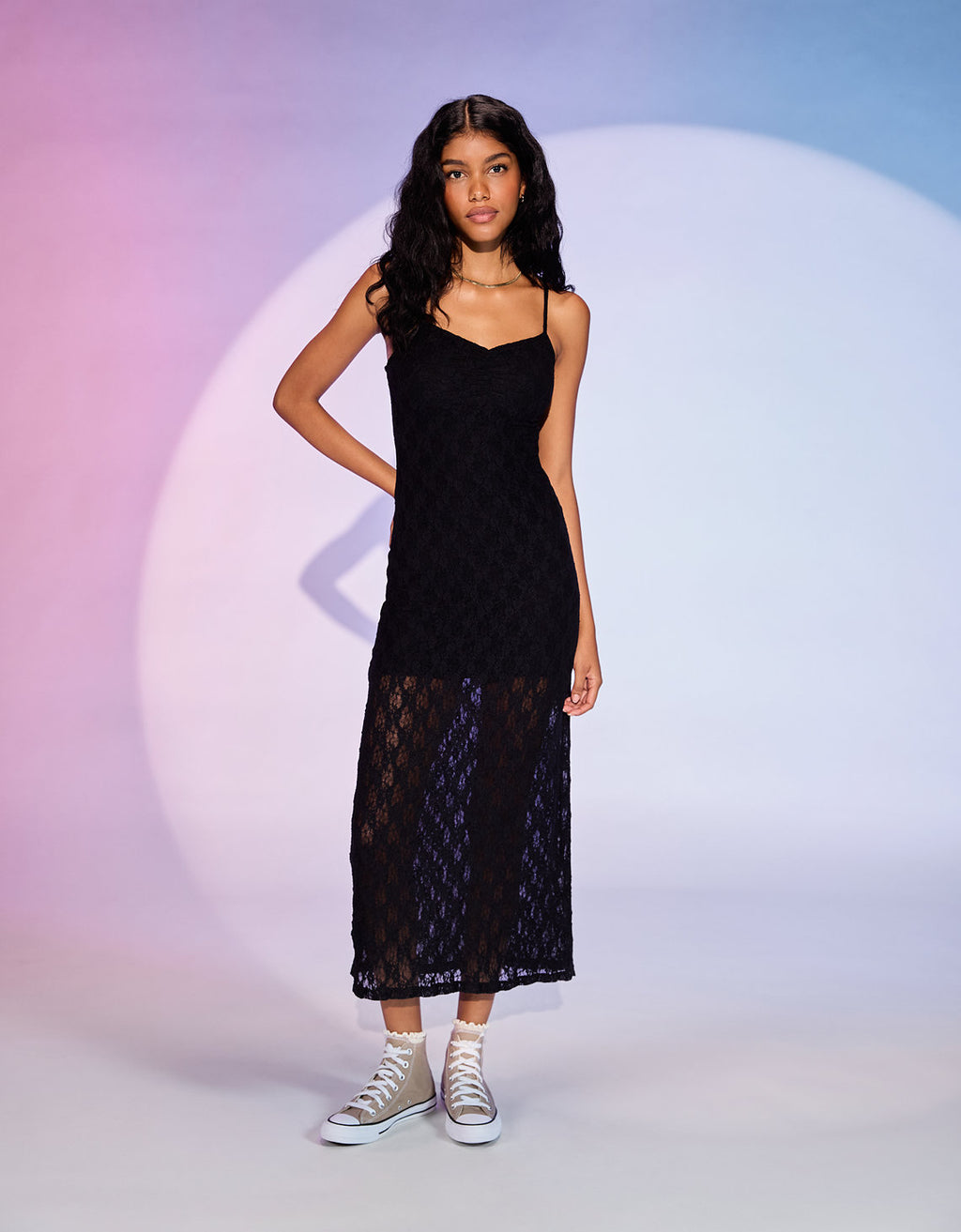 Domelipa x Ae Vestido Midi Ceñido - Negro 0396_8968_001_of