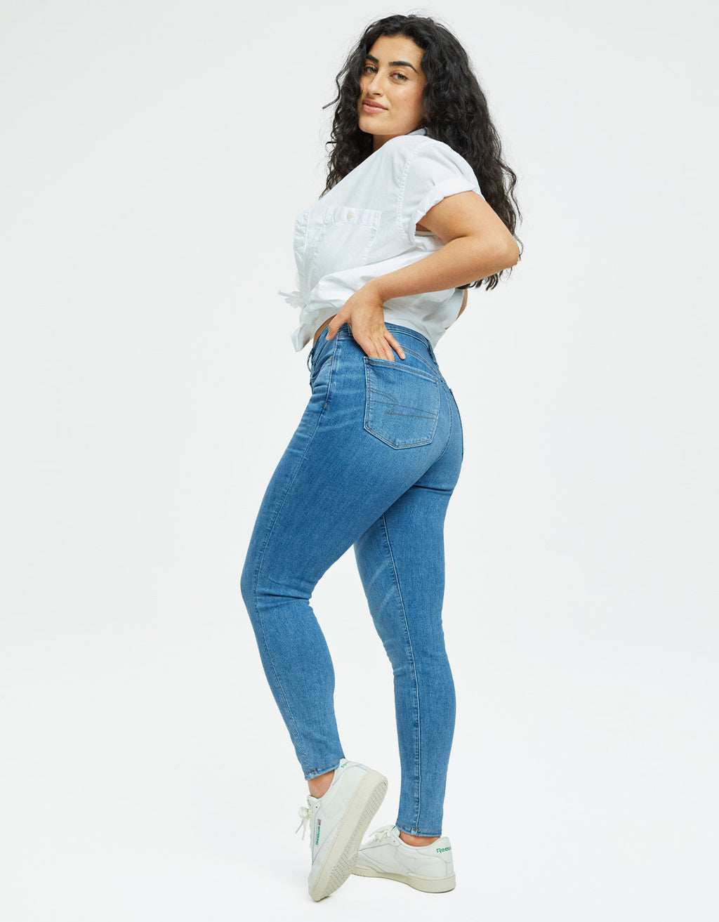 Jegging AE Ne(x)t Level de tiro bajo - Azul 0431_2875_423_l1
