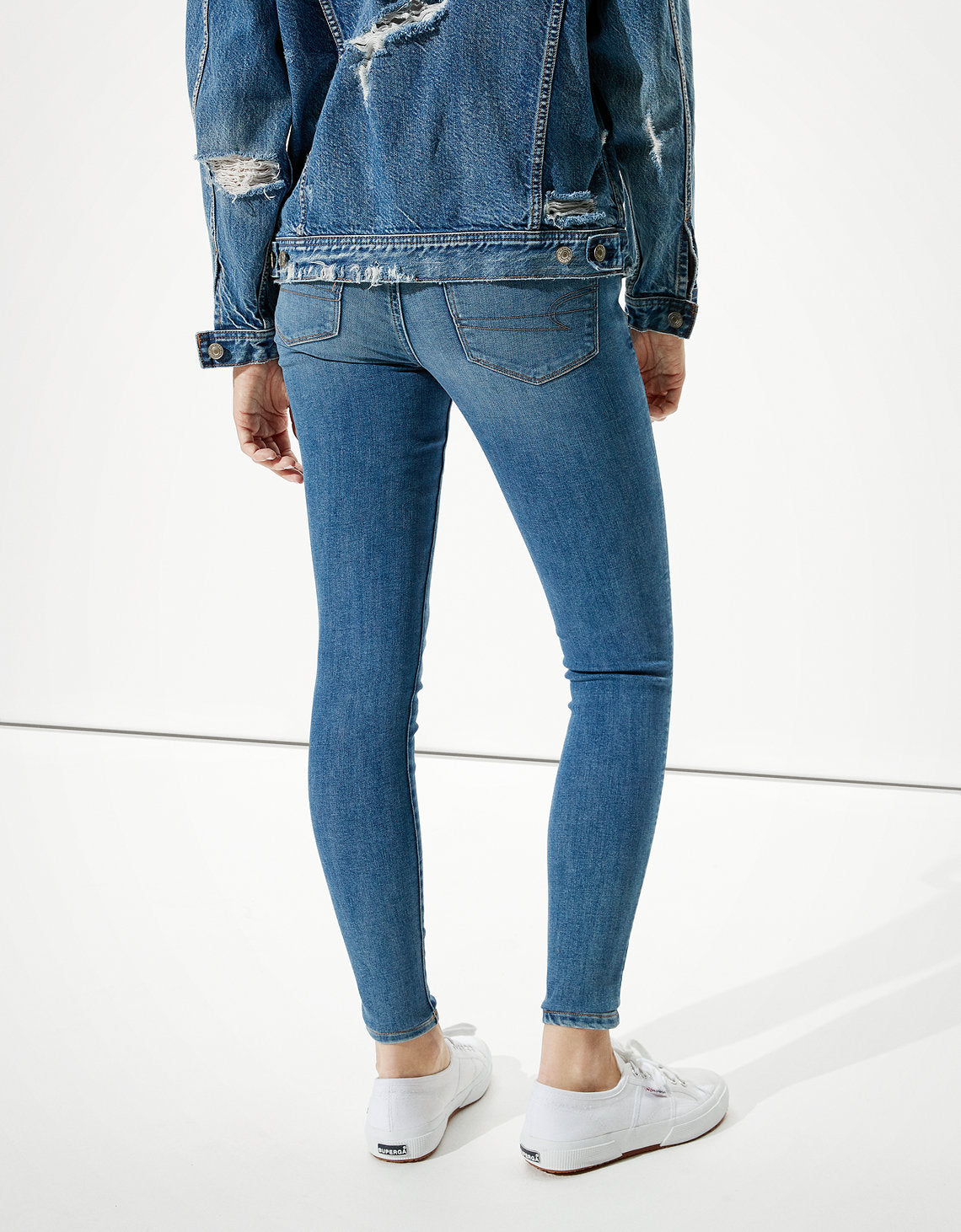Jegging AE Ne(x)t Level de tiro bajo - Azul 0431_2875_423_ob