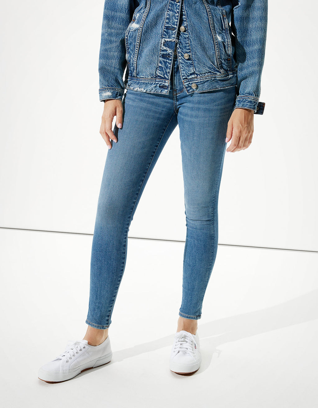 Jegging AE Ne(x)t Level de tiro bajo - Azul 0431_2875_423_of