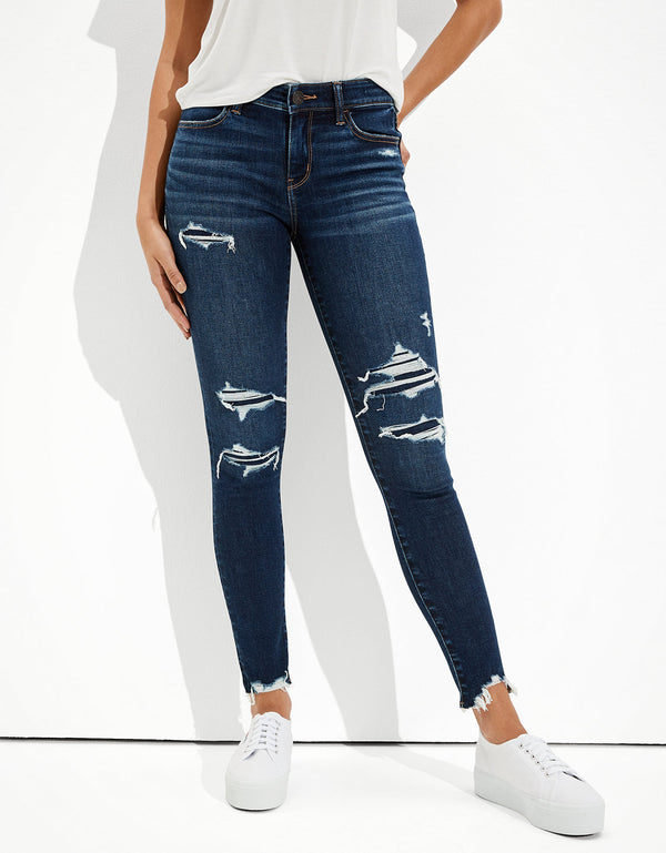 Jegging parcheado de tiro bajo Ae Ne(x)t Level - Generico