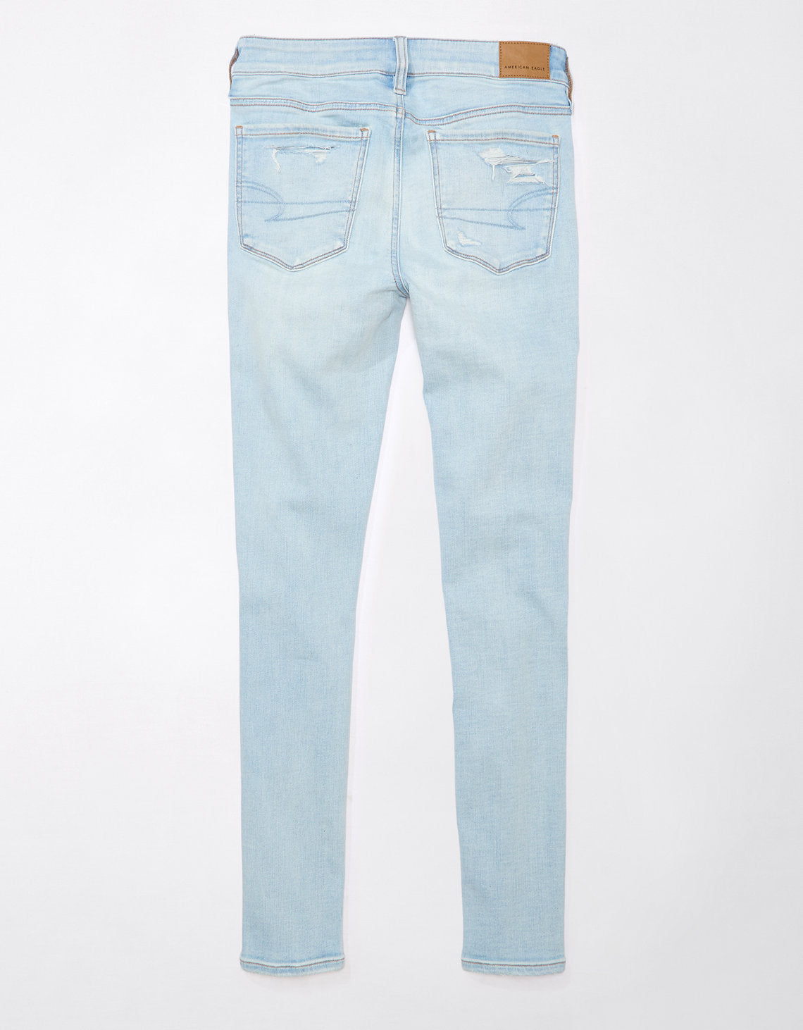 Jeggings de tiro bajo con rotos mujer AE - Azul 0431_5235_957_b