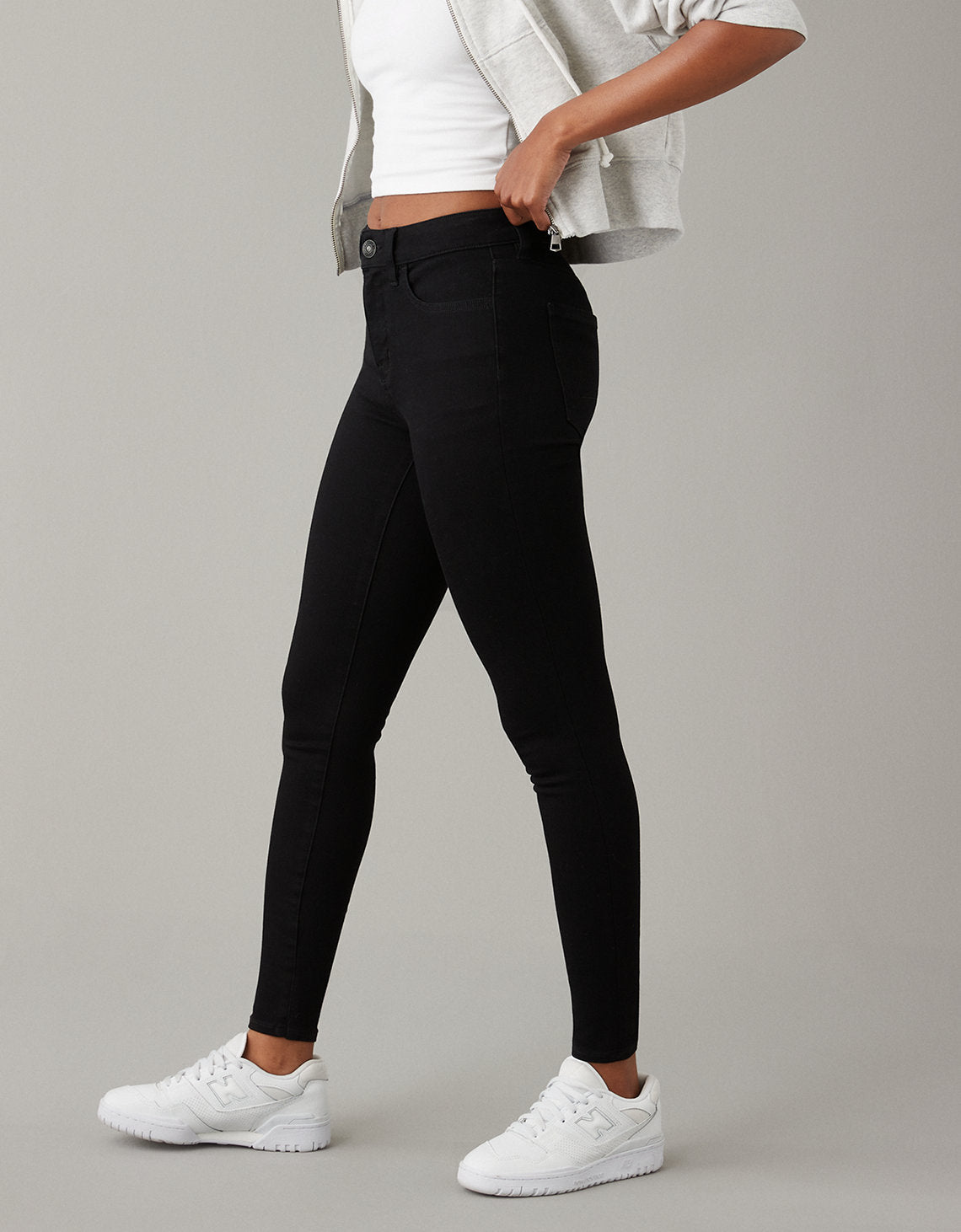 AE Dream Jegging Super Alto - Negro 0433_2654_053_os