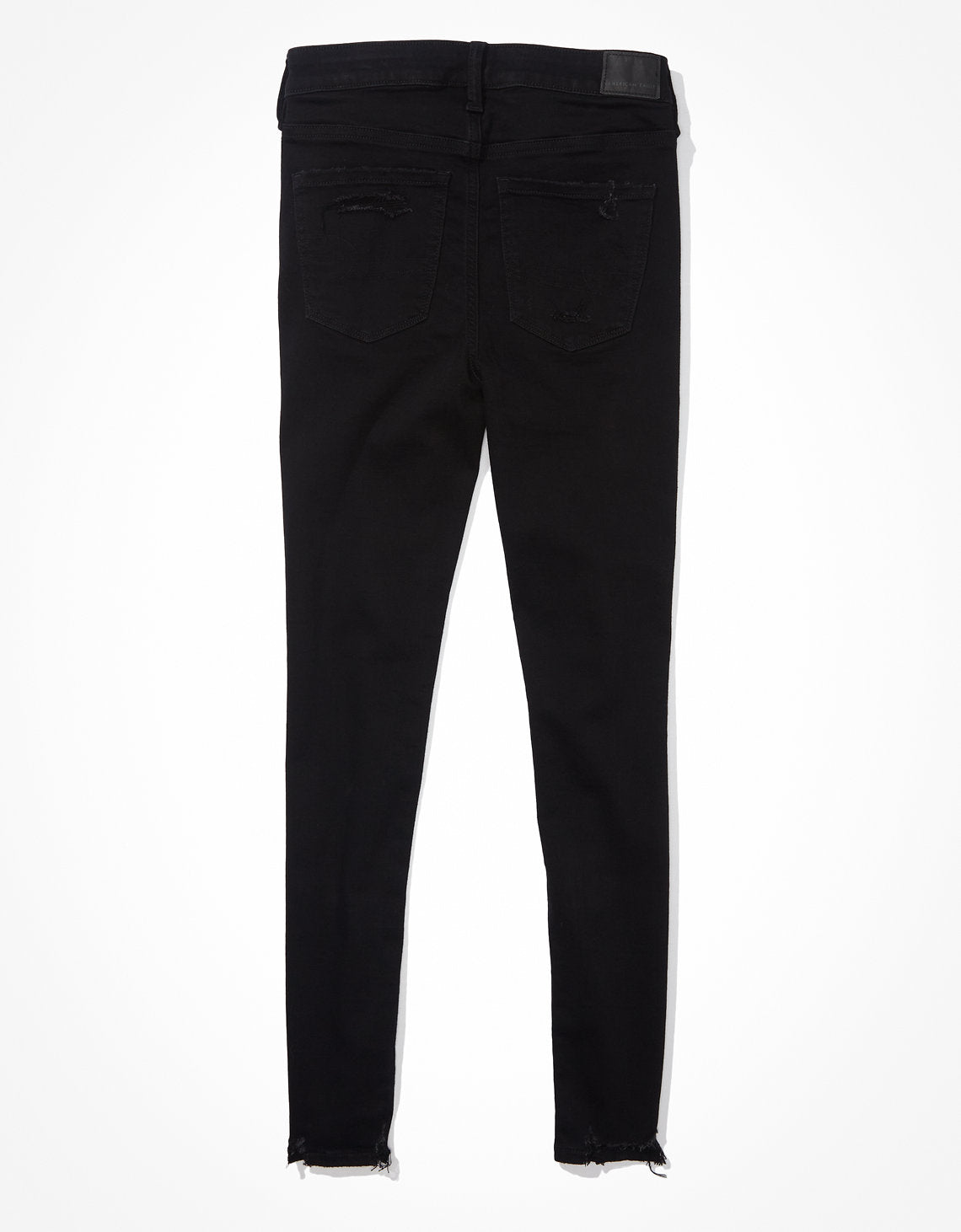 Jegging Tiro Alto con Rotos Ae - Negro 0433_3594_064_b