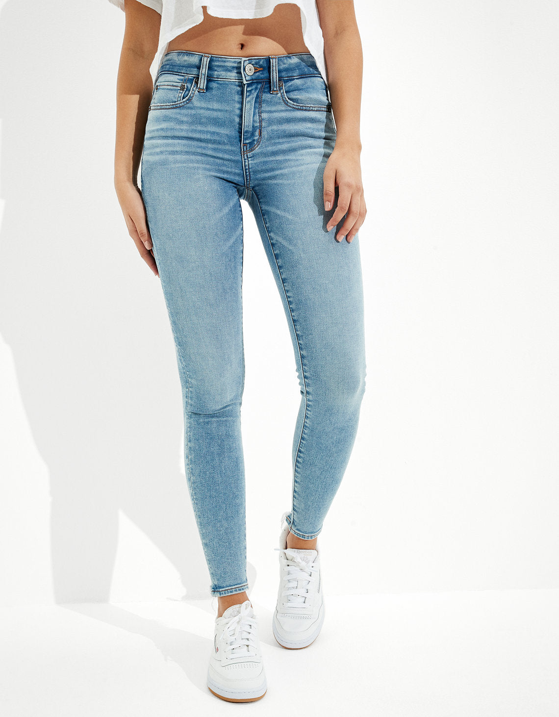 Jegging AE Ne(x)t Level tejido suave tiro alto - Azul 0433_3687_492_of