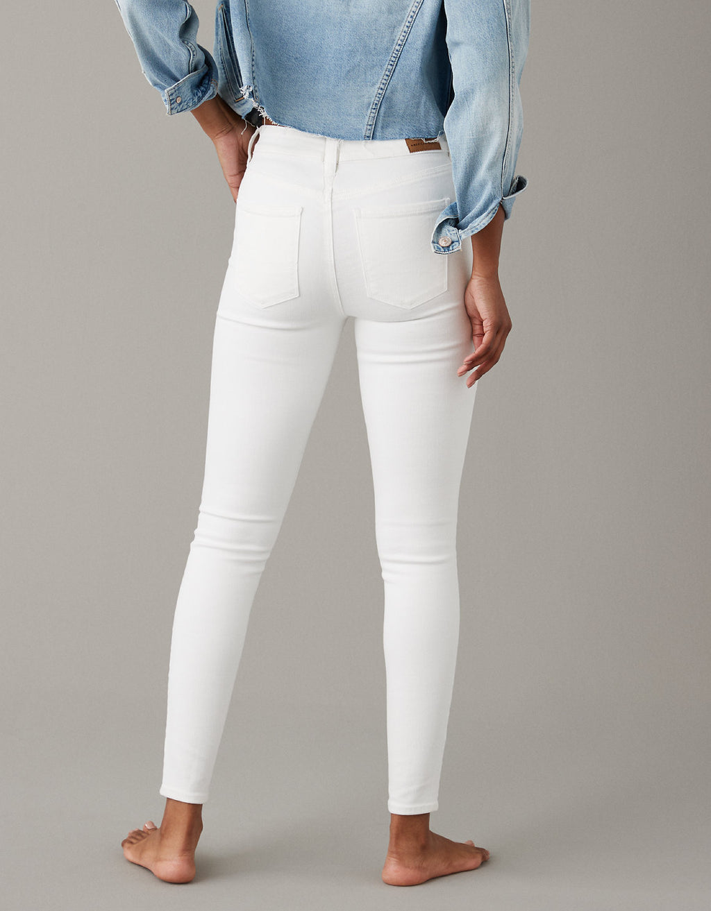 Jegging Ae tiro alto, Ne(x)t Level  - Blanco 0433_3746_110_ob
