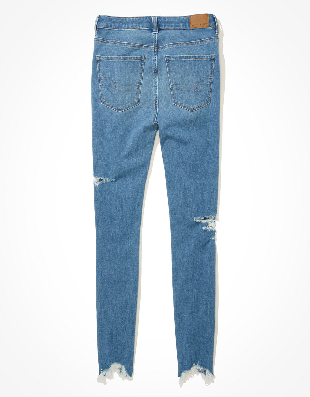 Jegging Tiro Alto con Rotos Ae - Azul 0433_3785_411_b