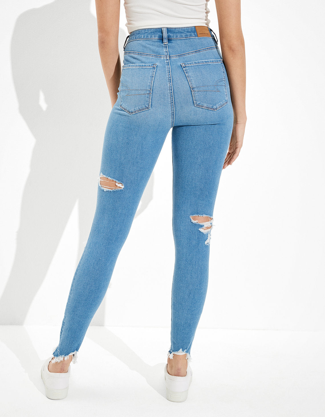 Jegging Tiro Alto con Rotos Ae - Azul 0433_3785_411_ob