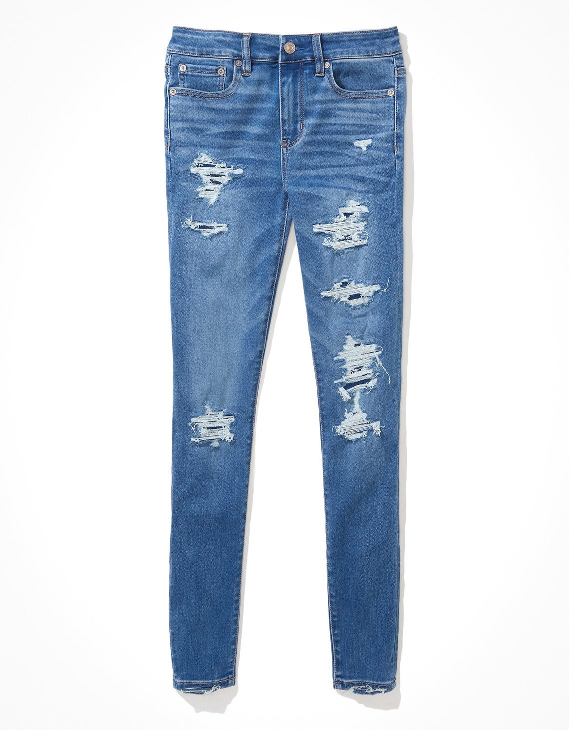 Jegging Tiro Alto Ae - Azul 0433_4046_403_f