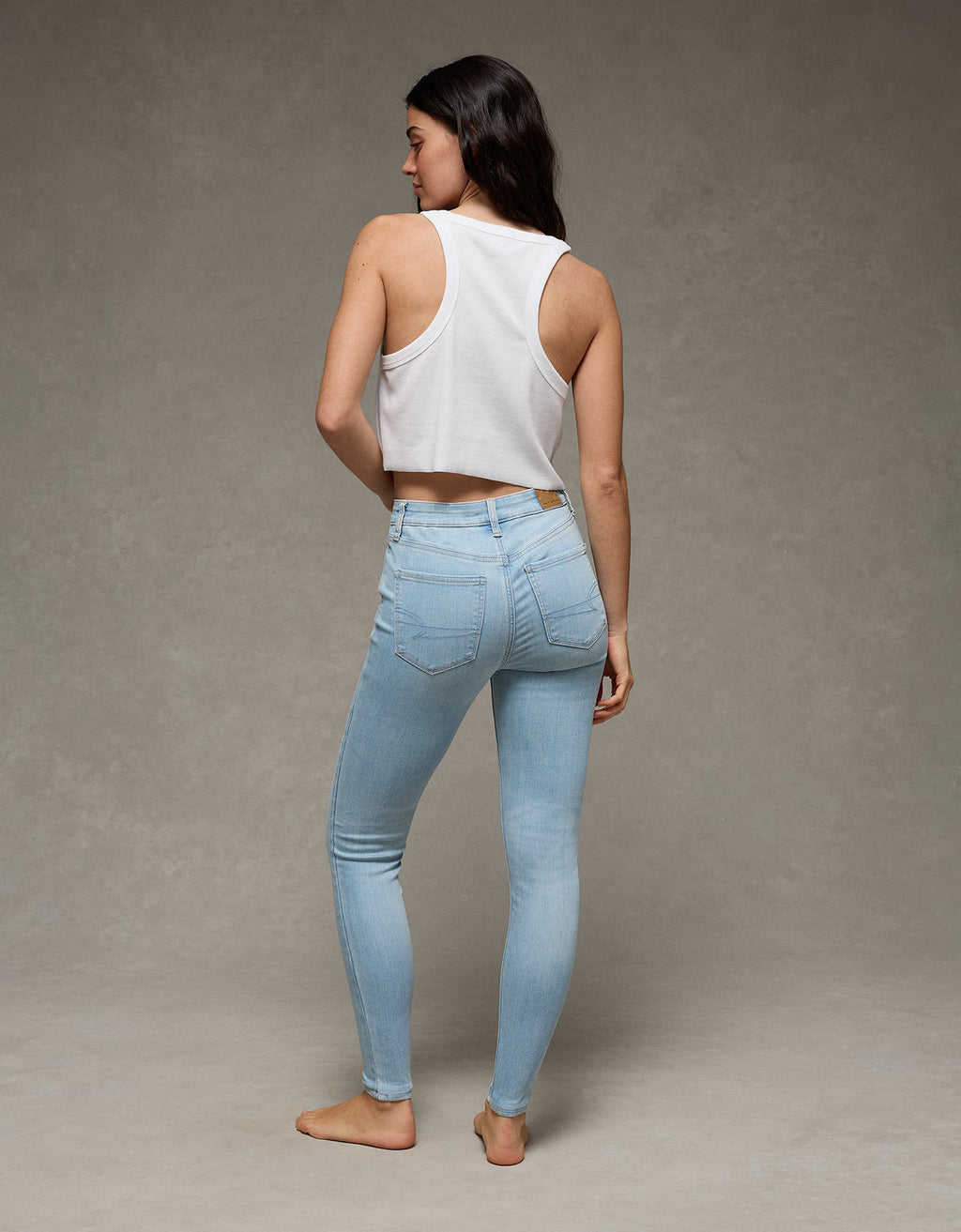 Jeggings de tiro alto mujer AE - Azul 0433_5416_957_ob