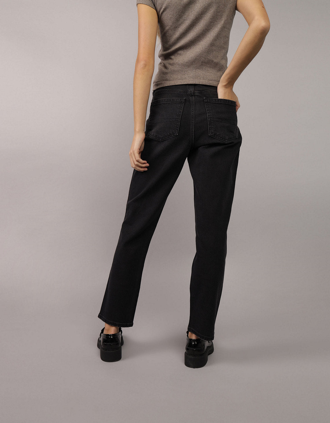 Jean Slim Straight Crop - Negro 0435_4843_167_ob